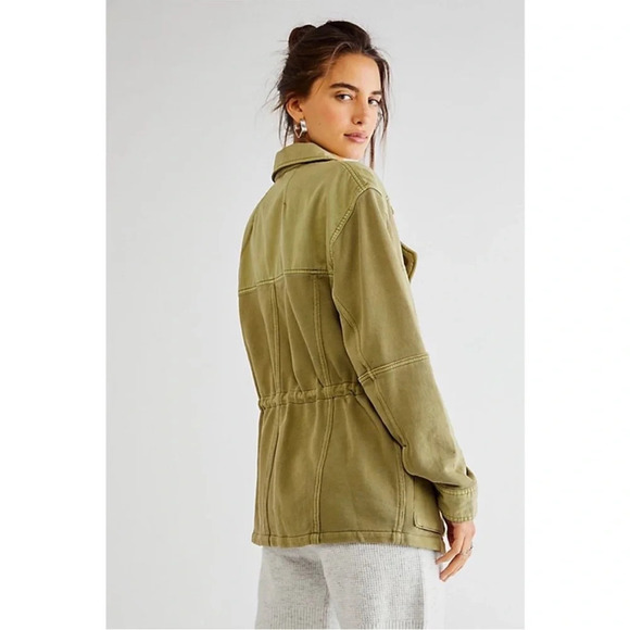 Free People We The Free Saturday Utility Jacket - Sweet Sage - Size XS - NWT - Picture 2 of 12
